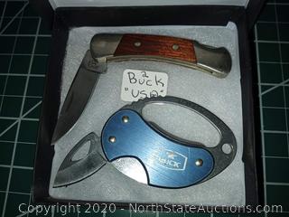 2 Buck USA Knives