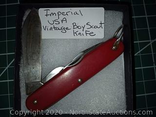 Imperial USA Vintage Boy Scout Knife