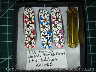 4 Victorinox Classic Swiss Army Knives