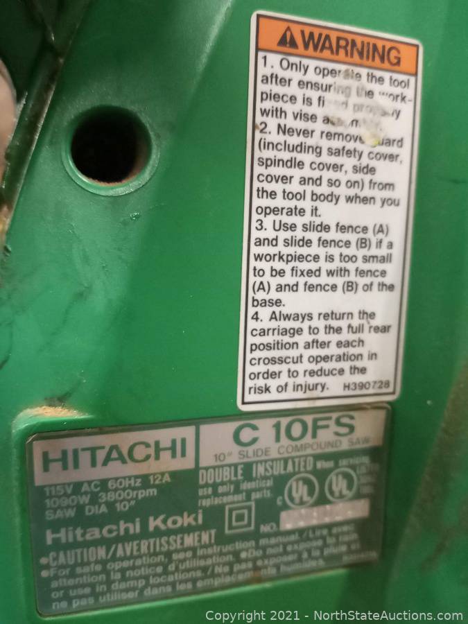 North State Auctions Auction Hoppy Spring Home Auction ITEM Hitachi