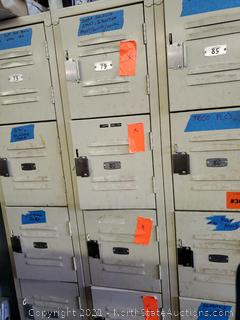 Lockers With Contents (73-90) (A)