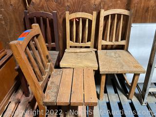 Lot of Wooden Chairs
