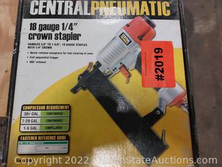 DeWalt Nail Gun and Central Pneumatic Crown Stapler
