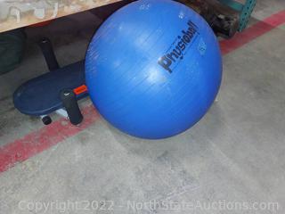 Stamina Incline Backstretch Bench And Physioball