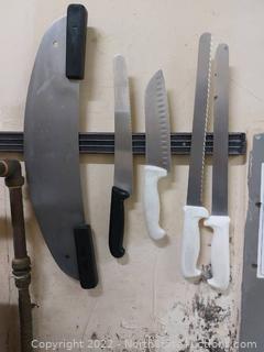 Lot Of Comecial Cooking Utensils And Knives