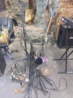 Lot Of Microphone Stands and More