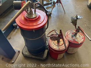 Lot of Grease Pumps