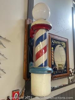 Vintage Barber Shop Pole