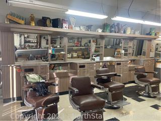 Barber Shop Back Counter