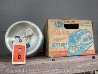 Vintage Hamm’s Tapper Draft Beer Container