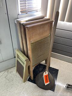 Lot of Antique Wash Boards