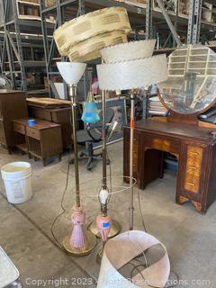 Lot of Vintage Lamps