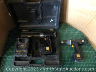 Lot of Drills w/ Batteries & Charger