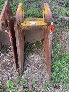 4 Tooth Trenching Bucket Backhoe Attachment